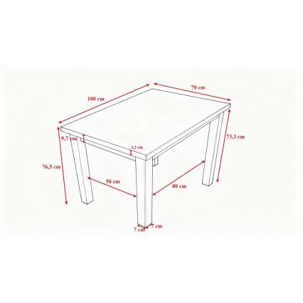 Stół jadalny NOAH dąb sonoma