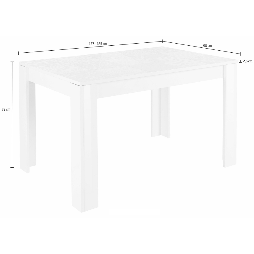 Stół jadalny ARIA biały