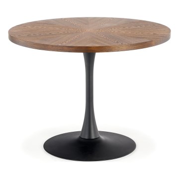 Stół jadalny CARMELO 75x100 cm czarny/brązowy