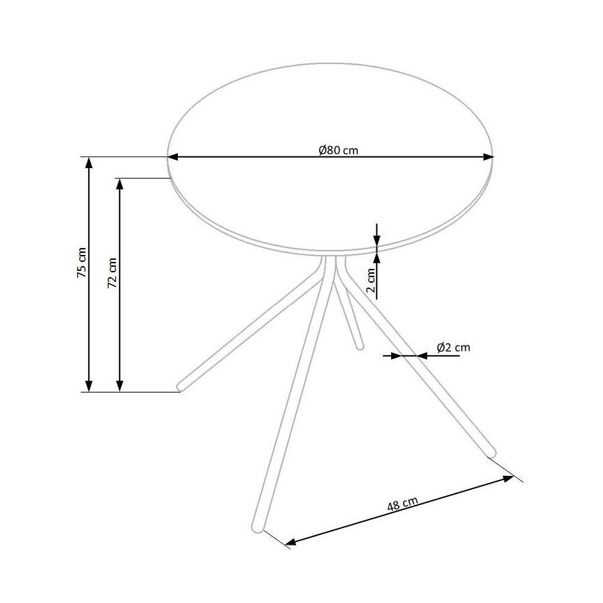 Stół jadalny HOMORA czarny