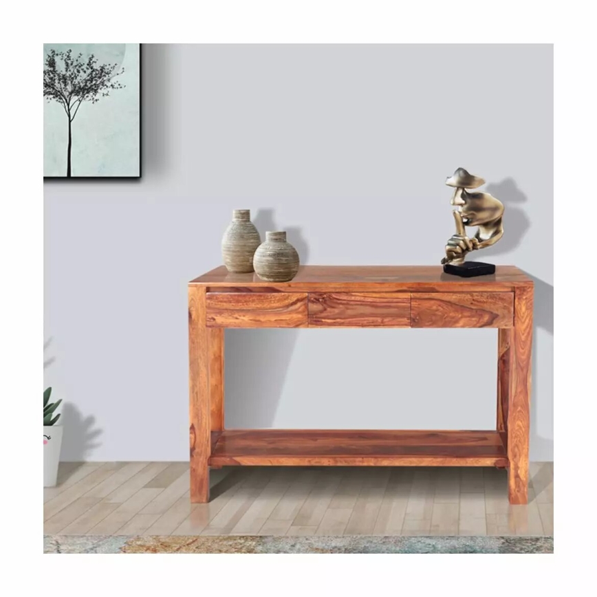 Stół konsolowy GANI 76x130 cm lite drewno/palisander