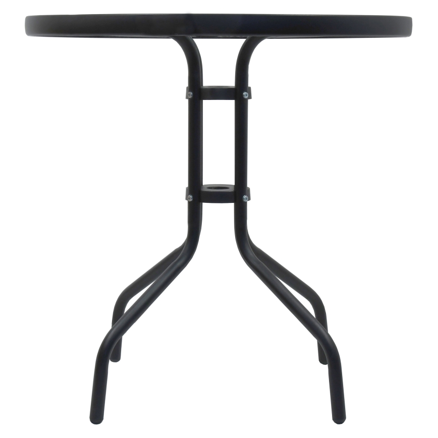 Stół ogrodowy śr. 70 cm czarny