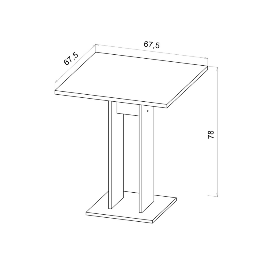 Stół STRAPO biały