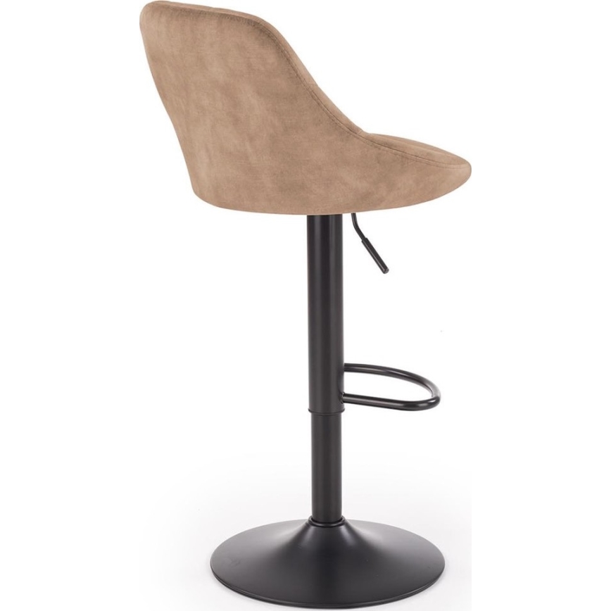 Stołek barowy 106x47 cm czarny/brązowy