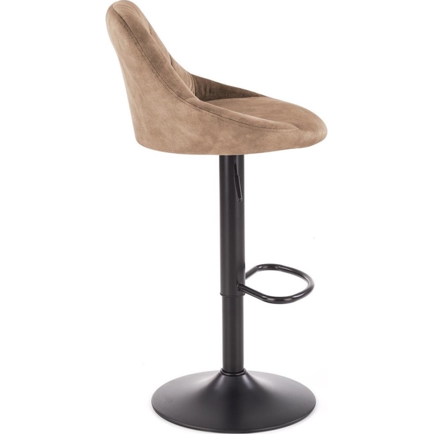 Stołek barowy 106x47 cm czarny/brązowy