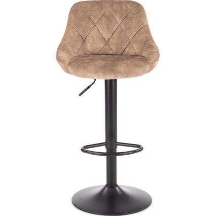 Stołek barowy 106x47 cm czarny/brązowy