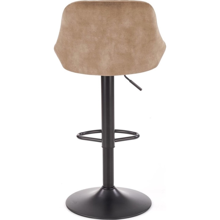 Stołek barowy 106x47 cm czarny/brązowy