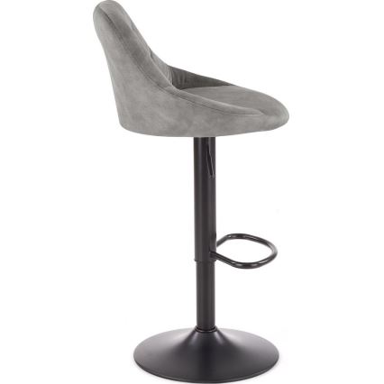 Stołek barowy 106x47 cm szary/czarny