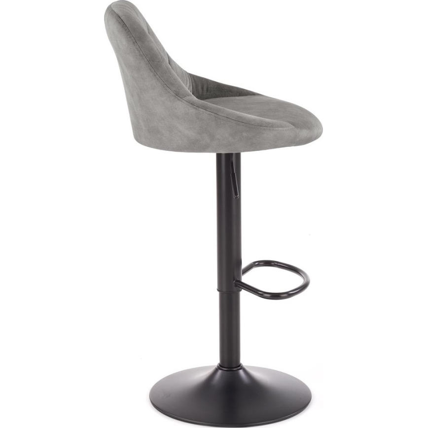 Stołek barowy 106x47 cm szary/czarny