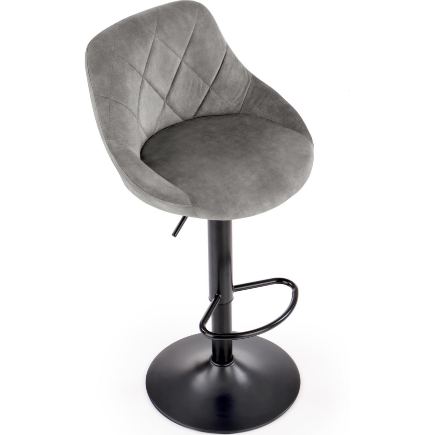 Stołek barowy 106x47 cm szary/czarny