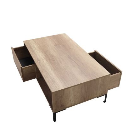 Stolik kawowy 42x103 cm brązowy