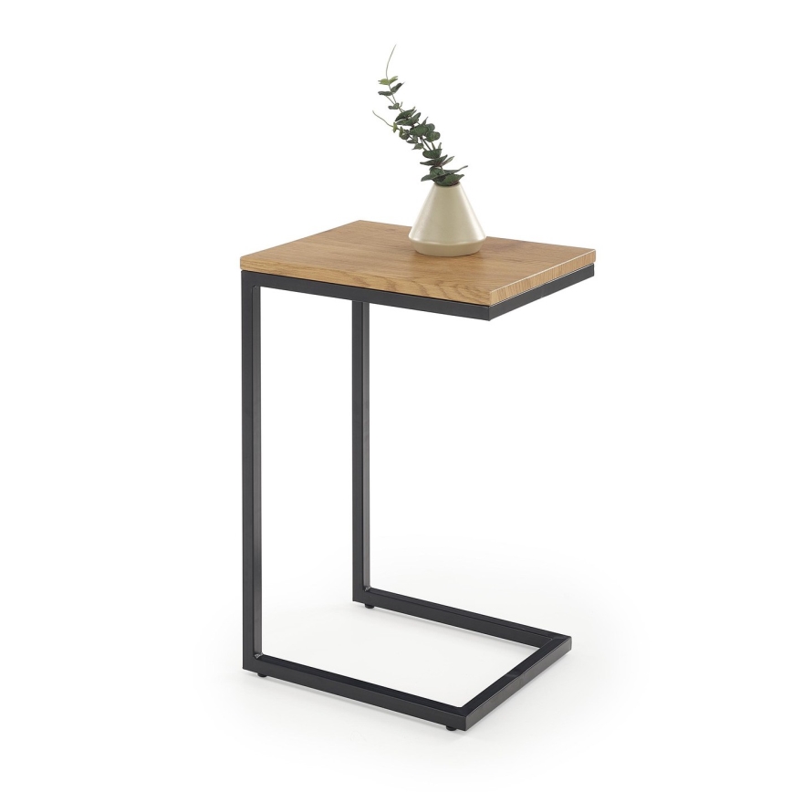 Stolik kawowy AURIA dąb/czarny