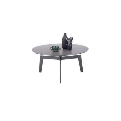 Stolik kawowy BALANCE, średnica 80 cm, szary/antracyt