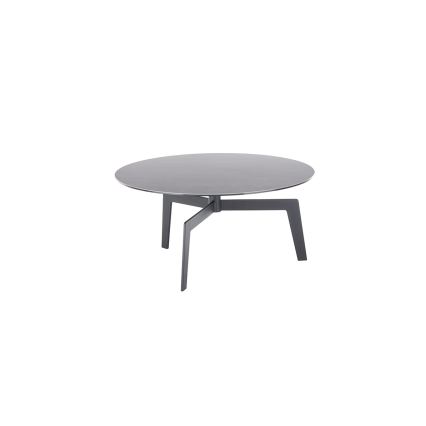 Stolik kawowy BALANCE, średnica 80 cm, szary/antracyt