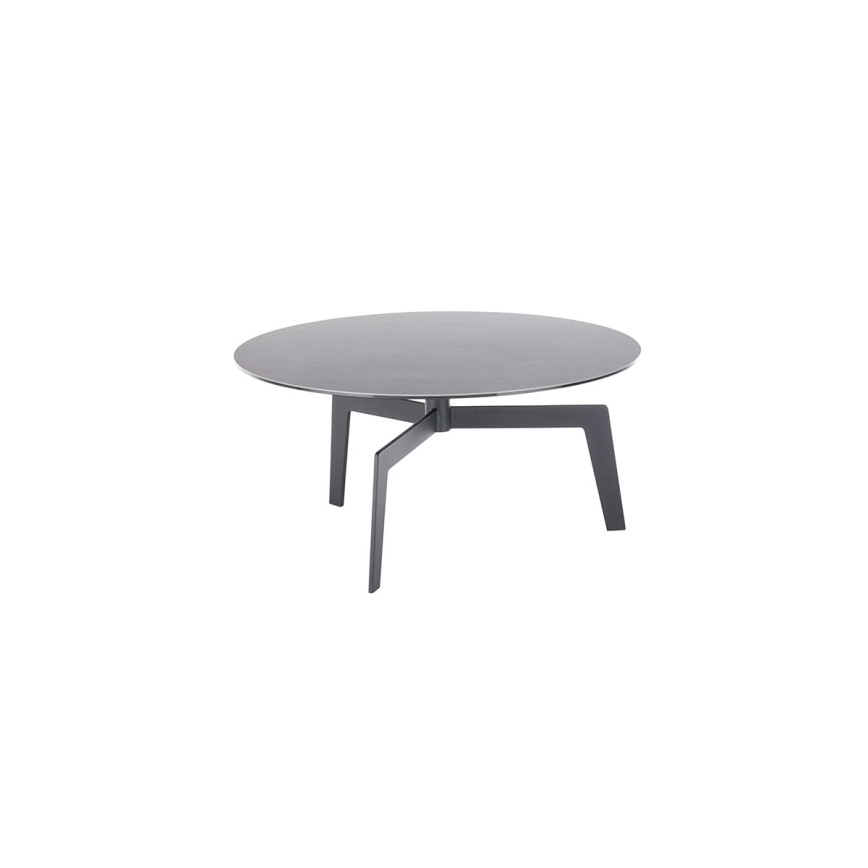 Stolik kawowy BALANCE, średnica 80 cm, szary/antracyt
