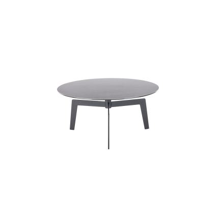 Stolik kawowy BALANCE, średnica 80 cm, szary/antracyt