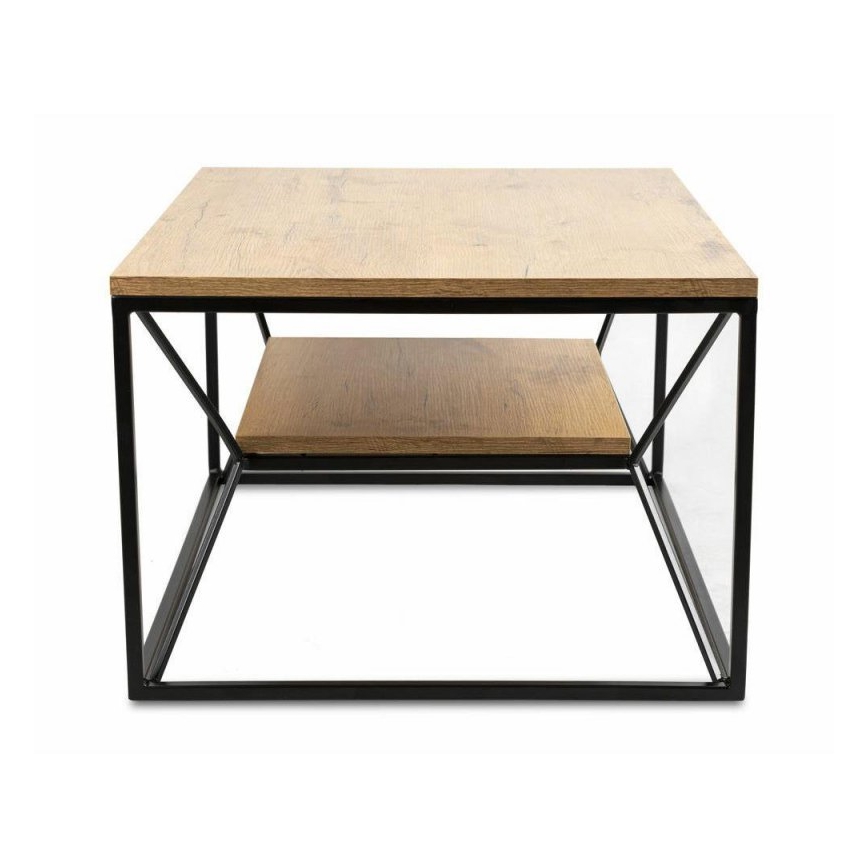Stolik kawowy BASICLOFT 40x80 cm czarny/brown