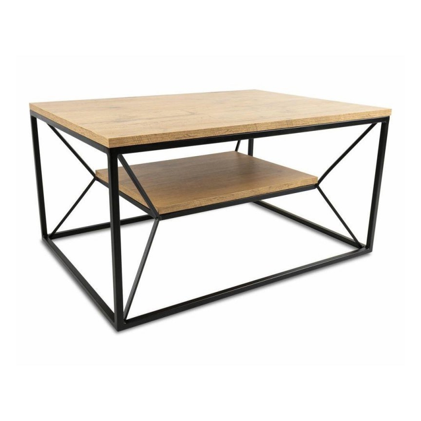 Stolik kawowy BASICLOFT 40x80 cm czarny/brown