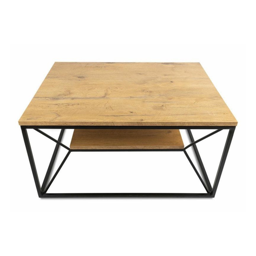 Stolik kawowy BASICLOFT 40x80 cm czarny/brown