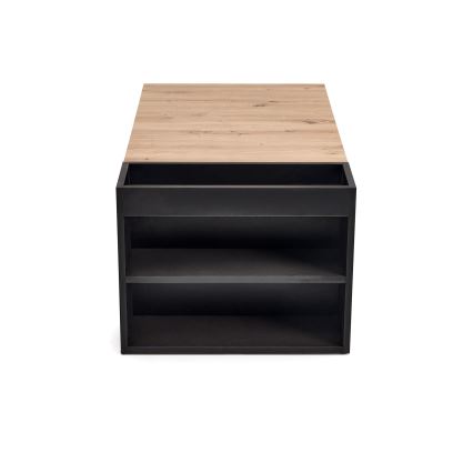 Stolik kawowy BELA 100x42 cm dąb artisan/antracyt