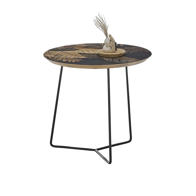 Stolik kawowy BRAVON z drewna mango