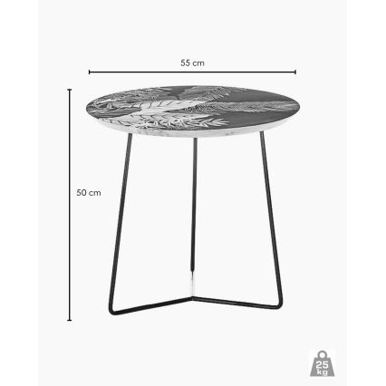 Stolik kawowy BRAVON z drewna mango