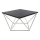 Stolik kawowy CURVED 60x60 cm biały/czarny
