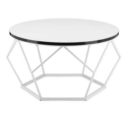 Stolik kawowy DIAMOND 40x70 cm czarne/białe