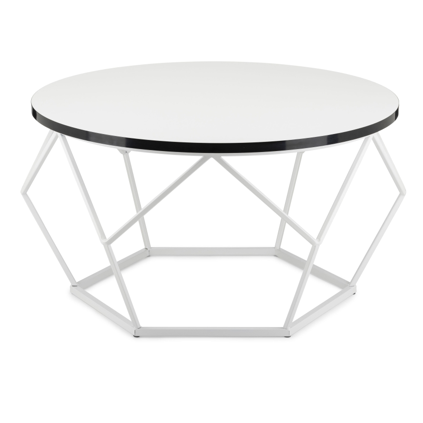 Stolik kawowy DIAMOND 40x70 cm czarne/białe