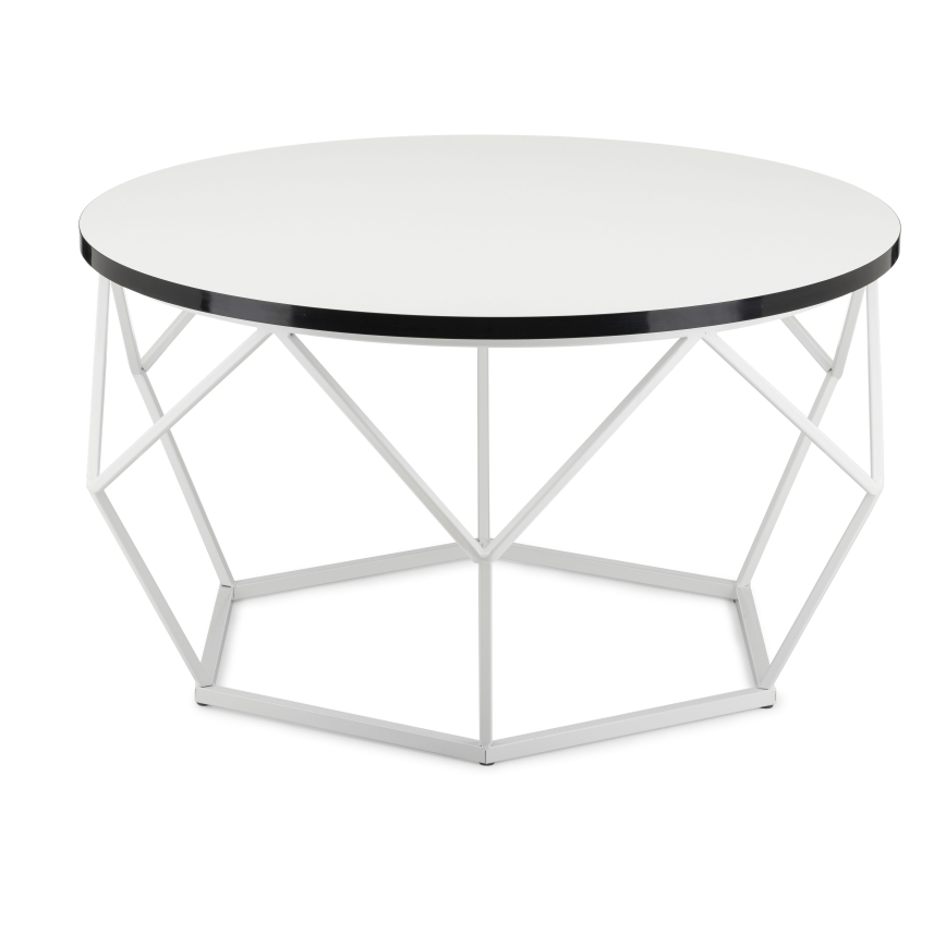 Stolik kawowy DIAMOND 40x70 cm czarne/białe