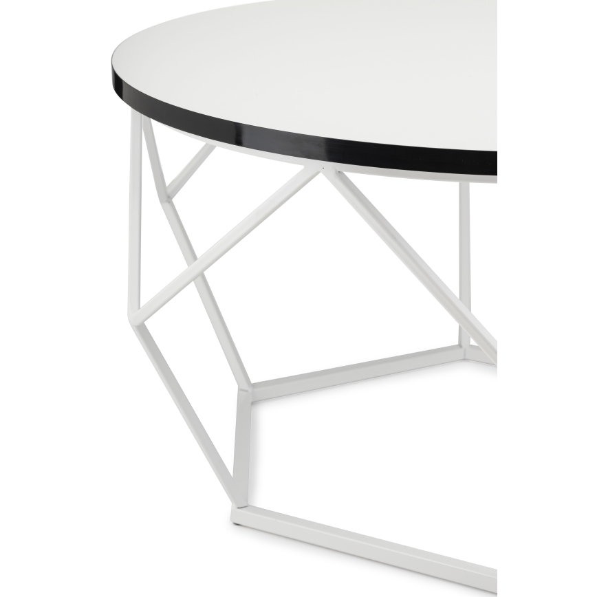 Stolik kawowy DIAMOND 40x70 cm czarne/białe