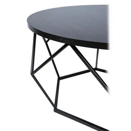 Stolik kawowy DIAMOND 40x70 cm czarny