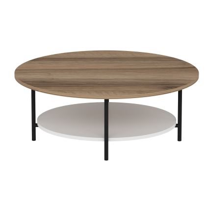 Stolik kawowy ELIS 36x90 cm dąb/biały