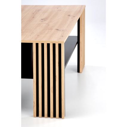 Stolik kawowy FORMA 110x65 cm brązowy/czarny