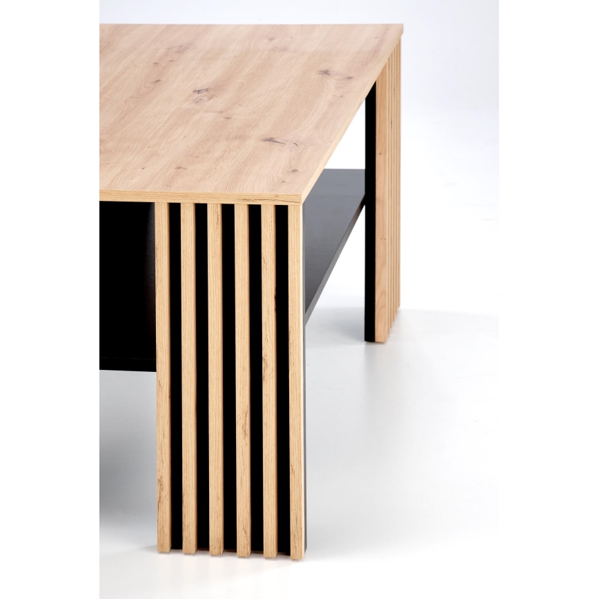 Stolik kawowy FORMA 110x65 cm brązowy/czarny