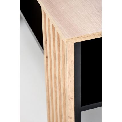 Stolik kawowy FORMA 110x65 cm brązowy/czarny