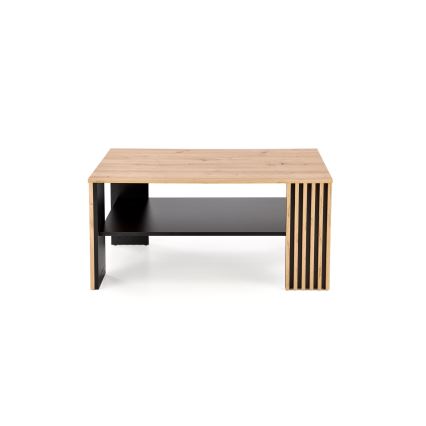 Stolik kawowy FORMA 110x65 cm brązowy/czarny