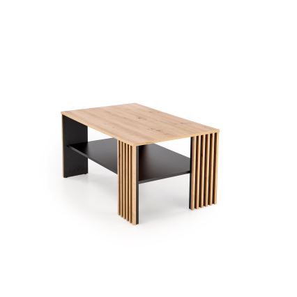 Stolik kawowy FORMA 110x65 cm brązowy/czarny