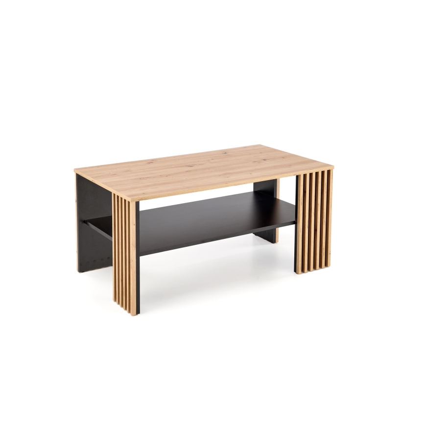 Stolik kawowy FORMA 110x65 cm brązowy/czarny