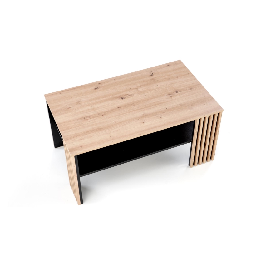Stolik kawowy FORMA 110x65 cm brązowy/czarny