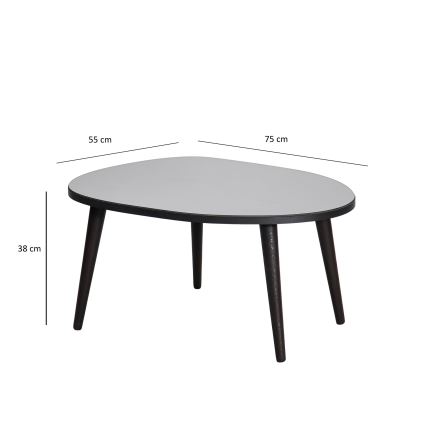 Stolik kawowy GUSTO 38x75 cm czarny