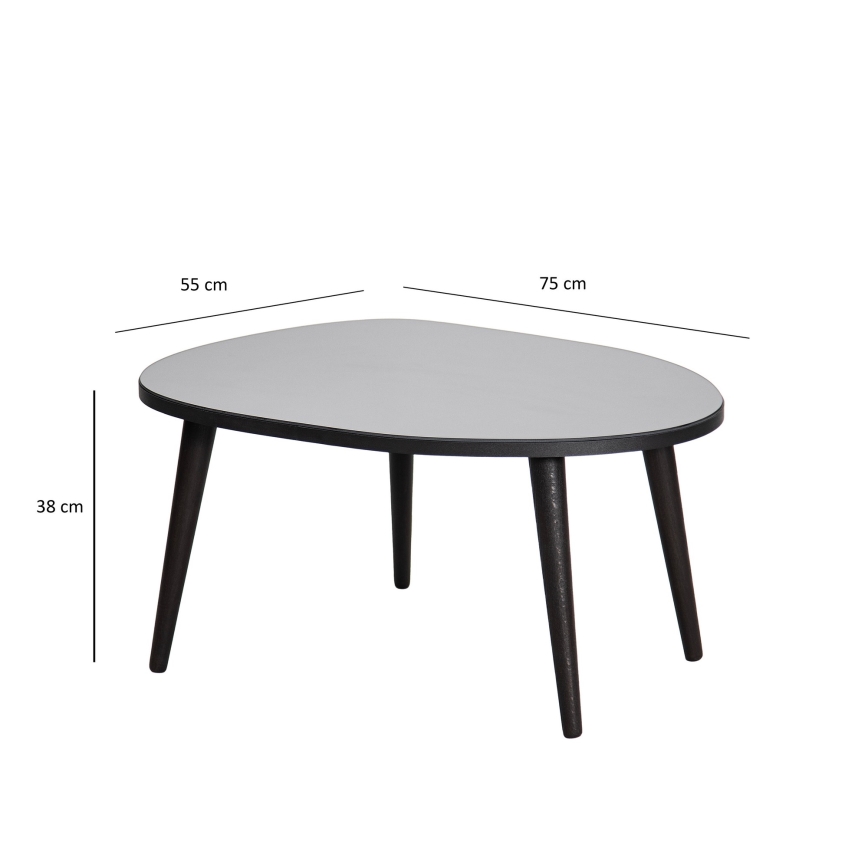 Stolik kawowy GUSTO 38x75 cm czarny