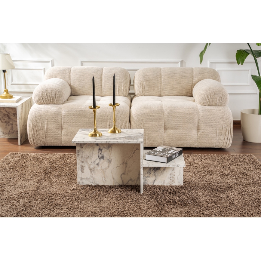 Stolik kawowy HARMONY 40x80 cm dekor marmuru