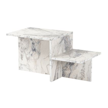 Stolik kawowy HARMONY 40x80 cm dekor marmuru