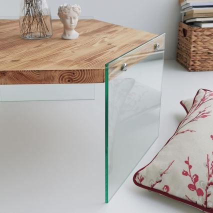 Stolik kawowy HEXAGON 35x80 cm sosna