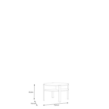 Stolik kawowy INAR brązowy