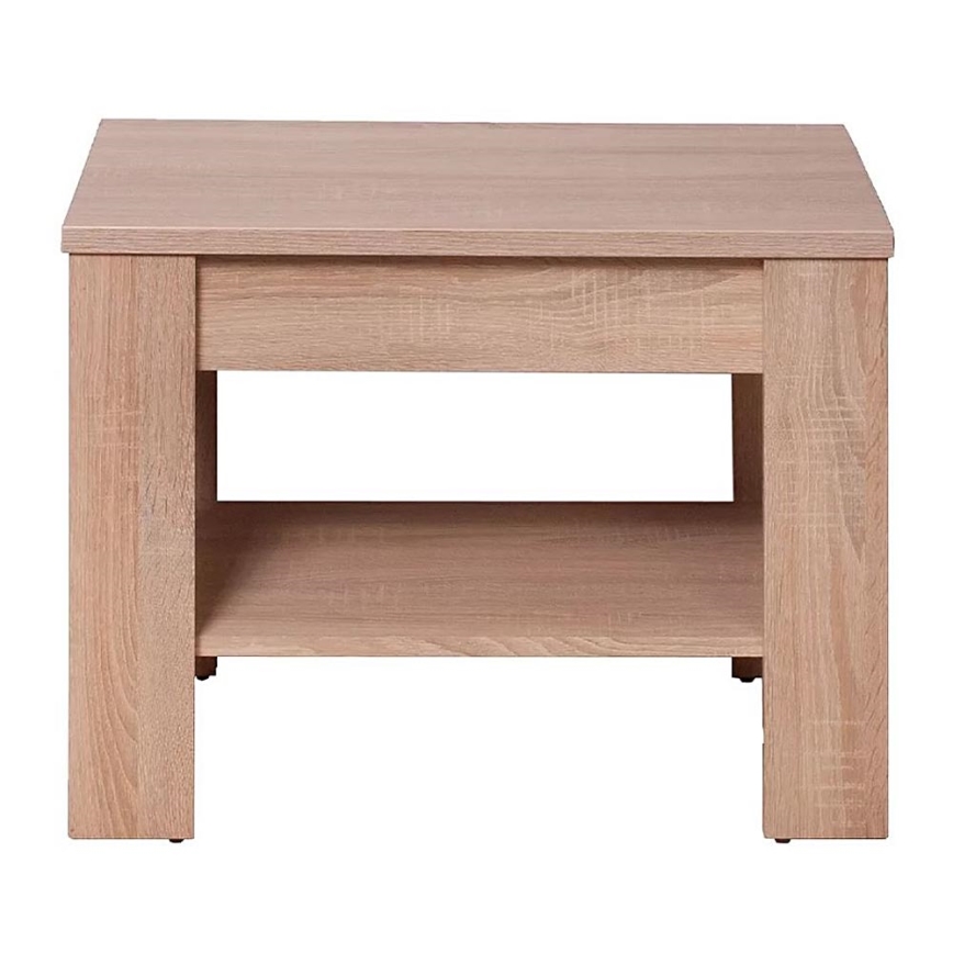 Stolik kawowy konferencyjny THEMO 50x75 cm dąb sonoma