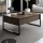 Stolik kawowy LUXE 40x90 cm orzech/czarny
