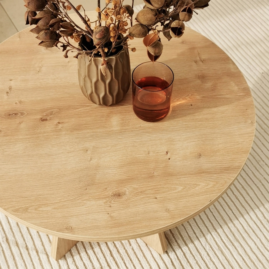 Stolik kawowy MUSHROOM 40x60 cm dąb szafirowy