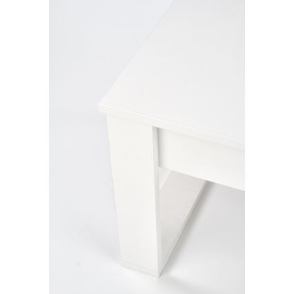Stolik kawowy z szufladami NEA 52x110 cm biały